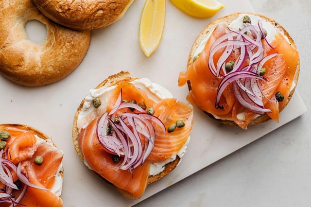 Salmon Bagel.
