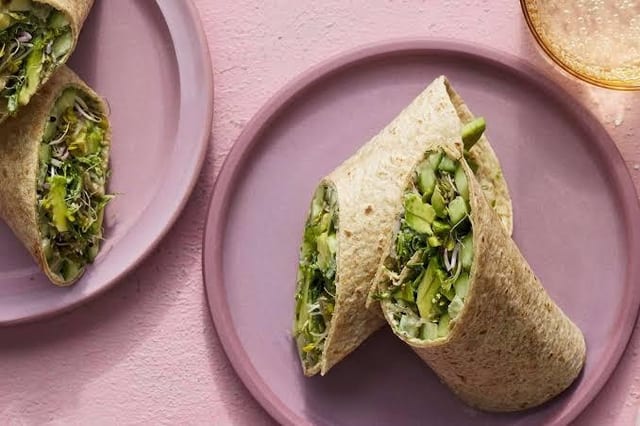 Green Machine Vegetarian Wrap.